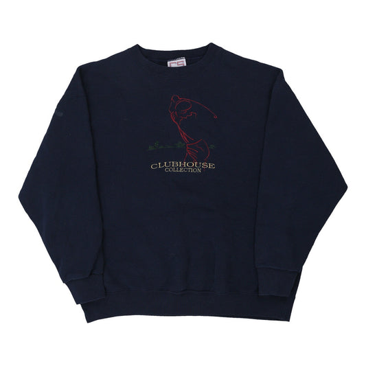 Vintage navy Made in USA Clubhouse Crable Sweatshirt - mens xx-large