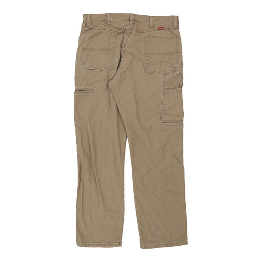 Vintage beige Wrangler Cargo Trousers - mens 36" waist