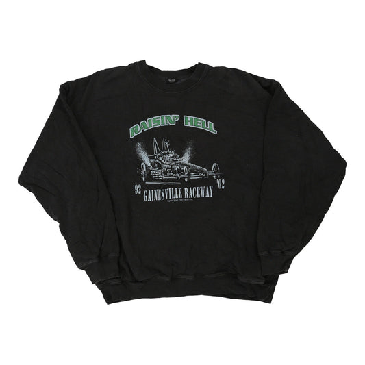 Vintage black Raisin' Hell John Galt Sweatshirt - mens x-large