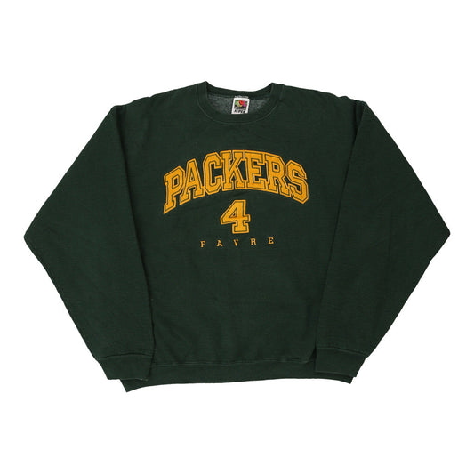 Vintage green Green Bay Packers Fruit Of The Loom Sweatshirt - mens x-large