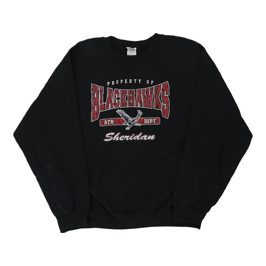 Vintage black Blackhawks Gildan Sweatshirt - mens x-large