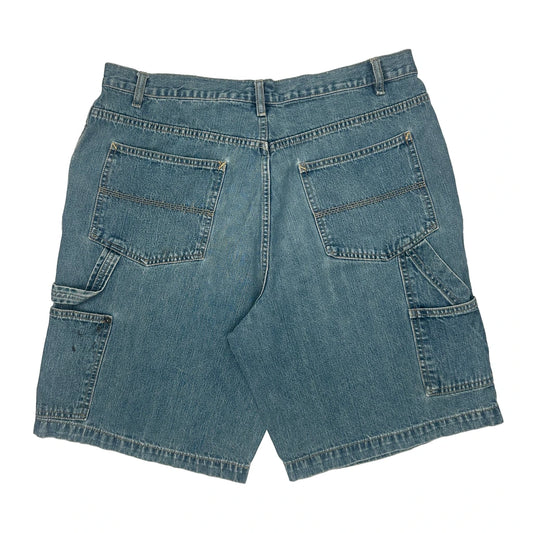 Unbranded Cargo Denim Shorts - 34W 10L Blue Cotton