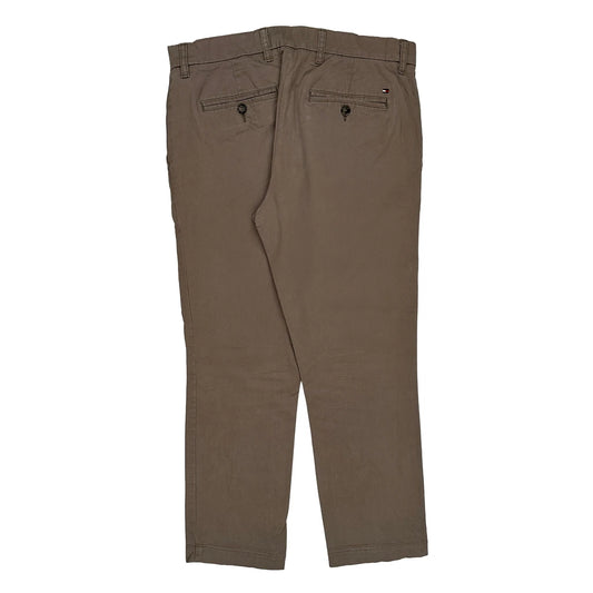 Tommy Hilfiger Slim Fit Chinos - 32W 27L Brown Cotton