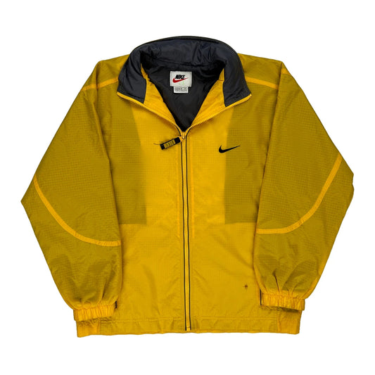 Age 12-13 Nike Windbreaker - Large Yellow Polyester