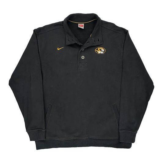 Mizzou Nike College Rugby Shirt - Large Black Cotton