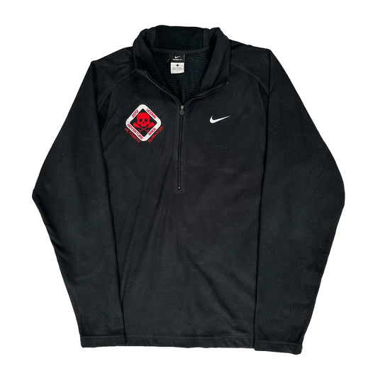 Vintage Ultimate Survival Nike Graphic Fleece - Large Black Polyester