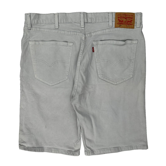 Levis Denim Shorts - 36W 10L Grey Cotton