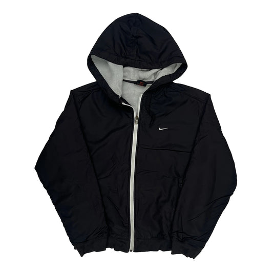 Vintage Nike Jacket - Large Black Polyester