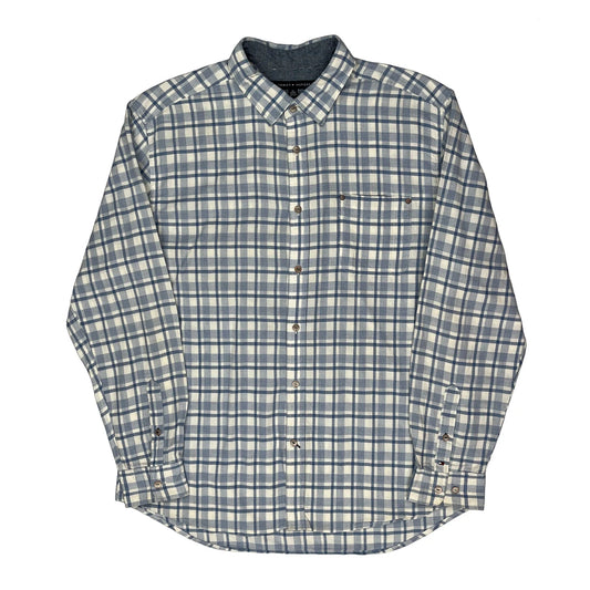 Vintage Tommy Hilfiger Checked Shirt - XL Blue Cotton