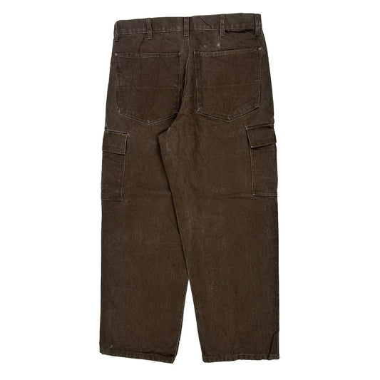 Unbranded Cargo Trousers - 34W 30L Brown Cotton