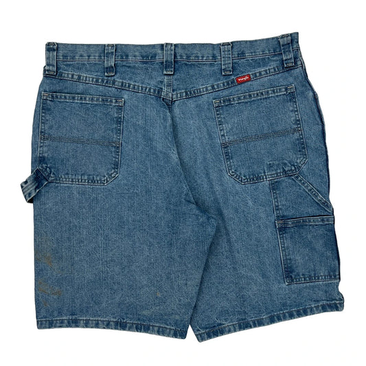 Wrangler Carpenter Shorts - 38W 9L Blue Cotton