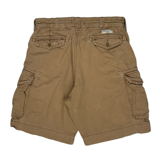 Polo By Ralph Lauren Cargo Shorts - 34W 10L Brown Cotton