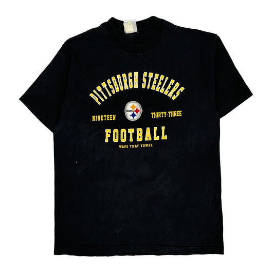 Pittsburgh Steelers Nfl T-Shirt - Large Black Cotton