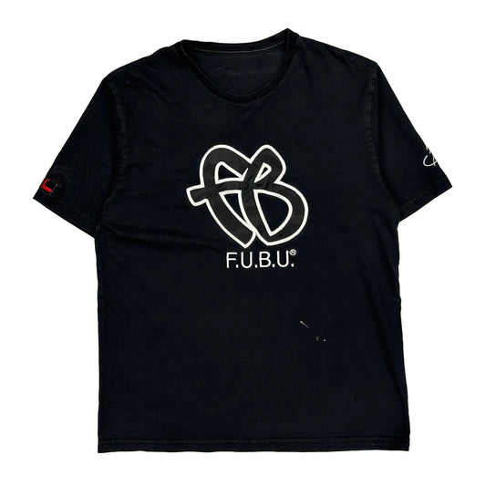 Fubu T-Shirt - Medium Black Cotton