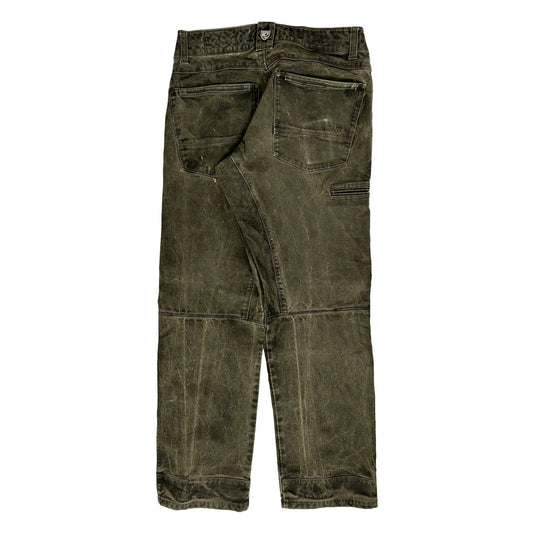 Vintage Kuhl Double Knee Trousers - 32W 32L Green Cotton