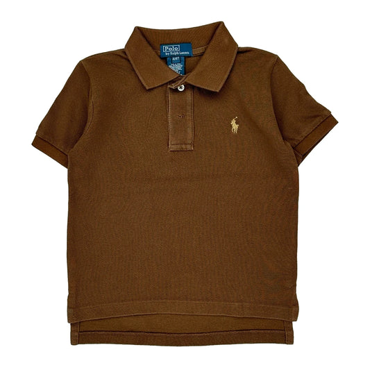 Age 4 Polo By Ralph Lauren Polo Shirt - Small Brown Cotton