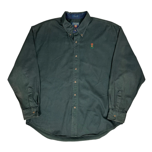 Vintage Chaps Ralph Lauren Shirt - XL Green Cotton