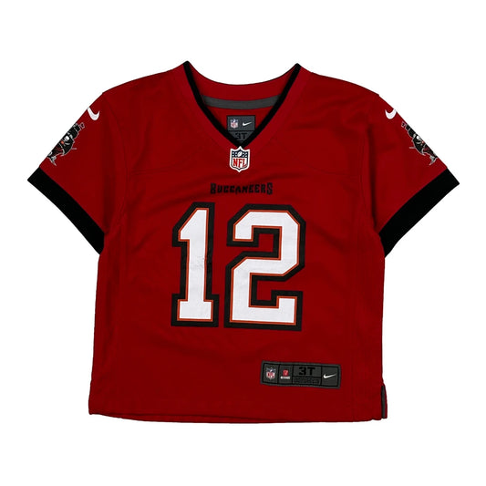 Age 3 Nike Football Jersey - XS Red Polyester