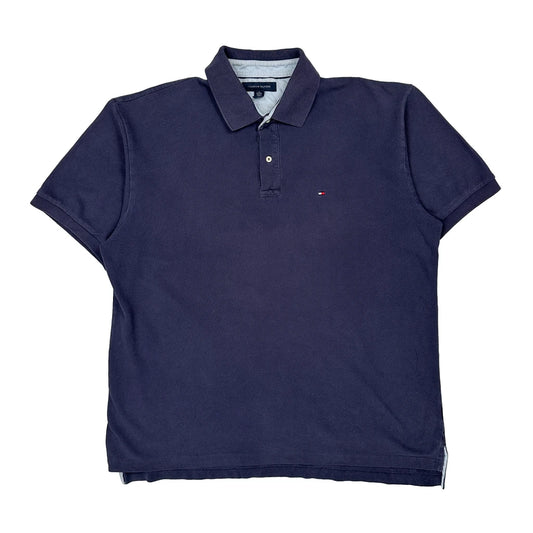 Tommy Hilfiger Polo Shirt - XL Navy Cotton