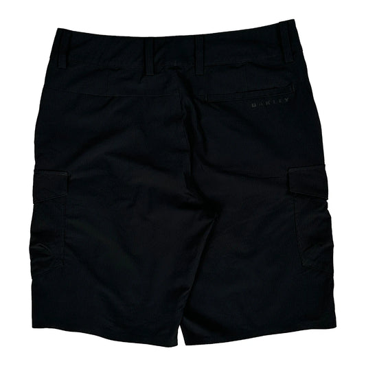 Oakley Cargo Shorts - 32W 10L Black Polyester