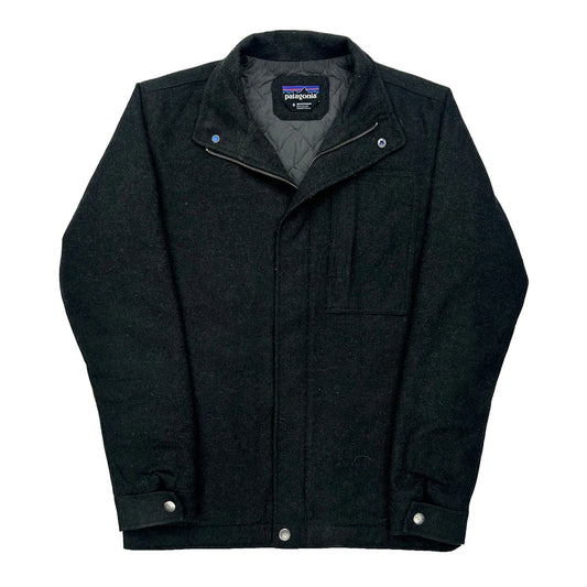 Patagonia Jacket - Small Black Wool Blend