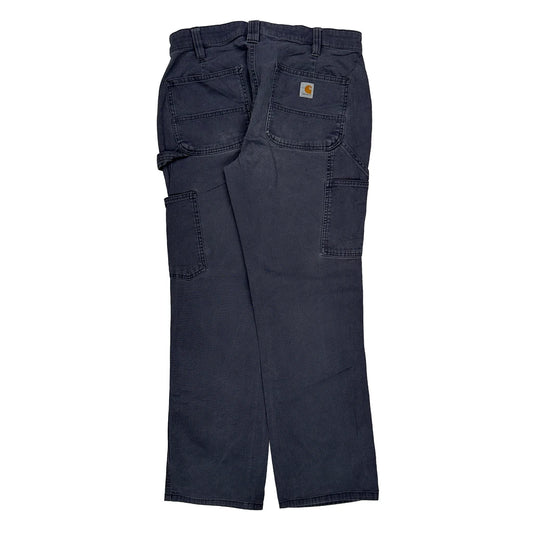 Vintage Carhartt Carpenter Trousers - 31W UK 12 Grey Cotton