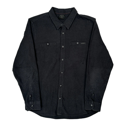 Oakley Denim Shirt - Medium Black Cotton