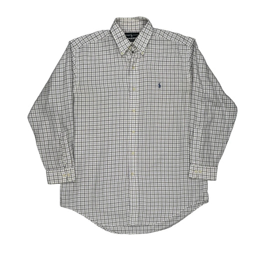 Ralph Lauren Checked Shirt - Large Blue Cotton