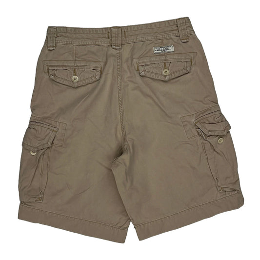 Polo By Ralph Lauren Cargo Shorts - 31W 10L Beige Cotton
