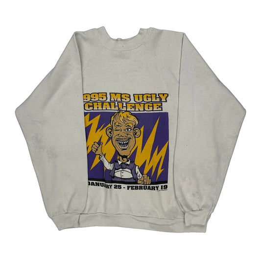 Hanes Graphic Sweatshirt - XL Cream Cotton