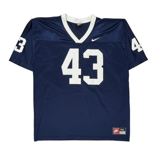 Made In Usa Nike Jersey - 2XL Navy Polyester