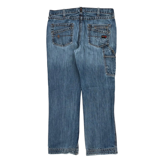 Work Fr Unbranded Carpenter Jeans - 36W 34L Blue Cotton