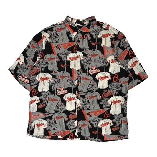 Baltimore Orioles Reyn Spooner Graphic Hawaiian Shirt - XL Multicoloured Viscose