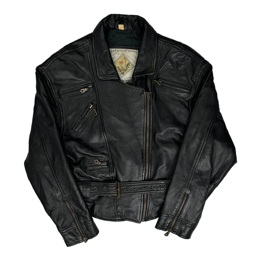 Unbranded Leather Jacket - Medium Black Leather