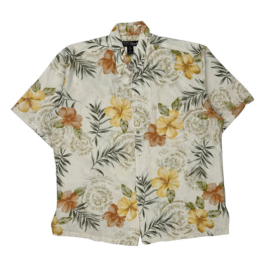 Tori Richard Floral Hawaiian Shirt - Large Multicoloured Cotton
