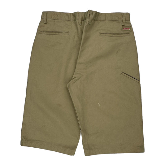 Dickies Chino Shorts - 34W 11L Khaki Cotton Blend