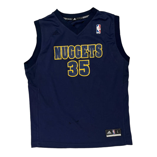Denver Nuggets Adidas Nba Jersey - Large Navy Polyester
