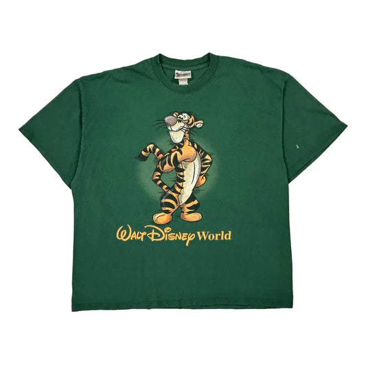 Walt Disney World Disney Cartoon T-Shirt - XL Green Cotton