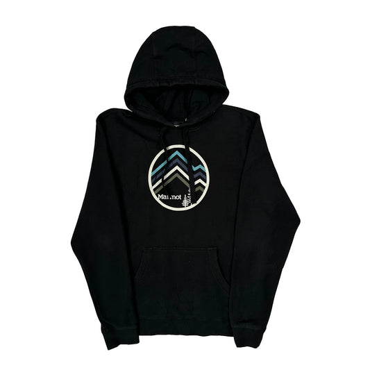 Vintage For Life Marmot Graphic Hoodie - Large Black Cotton