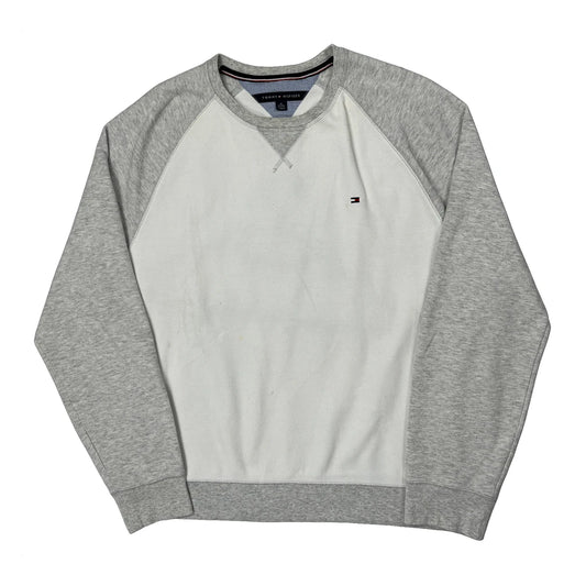 Vintage Tommy Hilfiger Sweatshirt - XL Grey Cotton