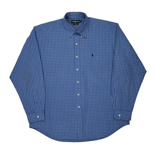 Blake Ralph Lauren Checked Shirt - XL Blue Cotton
