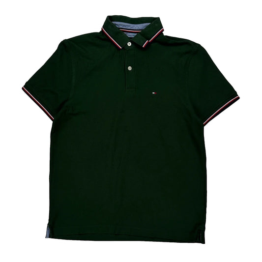 Tommy Hilfiger Polo Shirt - Medium Green Cotton