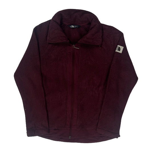 The North Face Fleece Jacket - Medium Burgundy Polyester