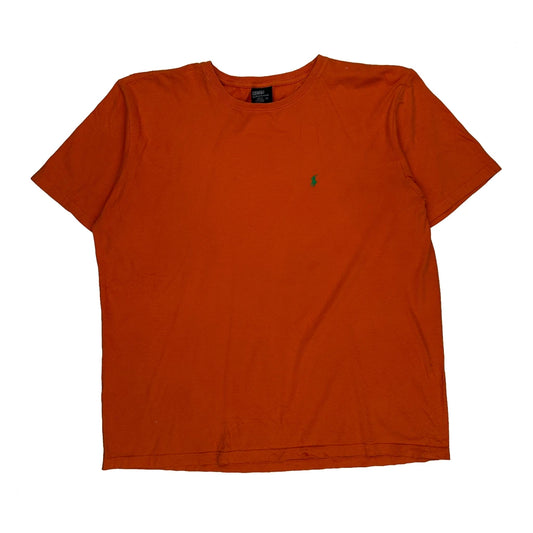 Vintage Polo By Ralph Lauren T-Shirt - XL Orange Cotton