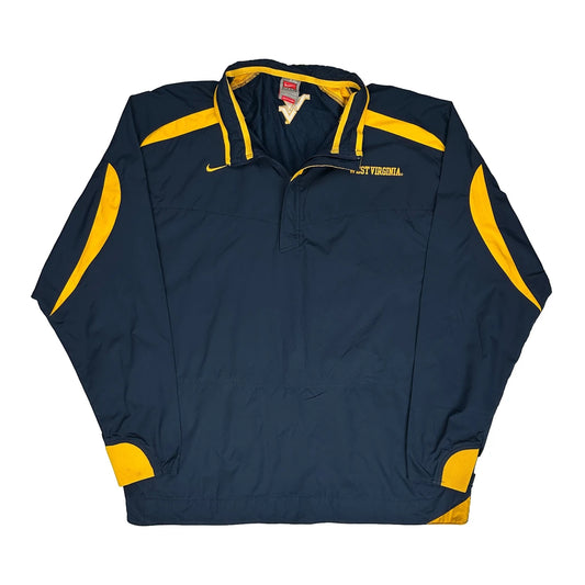 West Virginia Nike College Windbreaker - 2XL Navy Polyester