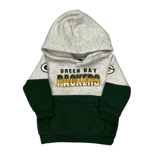 18 Months Green Bay Packers N.F.L. Team Apparel Hoodie - 2XS Grey Cotton Blend