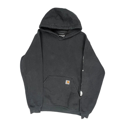 Carhartt Spellout Hoodie - Small Black Cotton