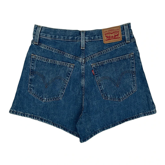 Levis Denim Shorts - 28W UK 10 Blue Denim