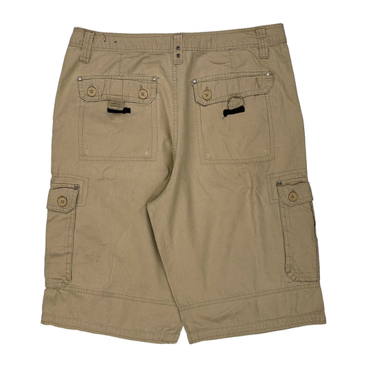 Southpole Cargo Shorts - 38W 13L Beige Cotton