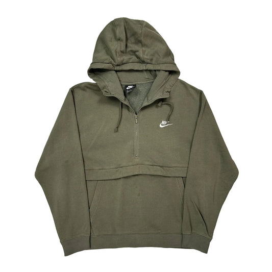 Vintage Nike Hoodie - XL Green Cotton